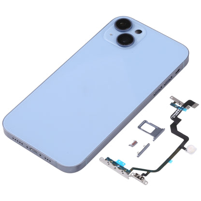 Back Housing Cover with Appearance Imitation of iP14 for iPhone XR(Blue) - Repair & Spare Parts by buy2fix | Online Shopping UK | buy2fix