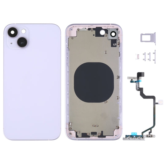 Back Housing Cover with Appearance Imitation of iP14 for iPhone XR(Purple) - Repair & Spare Parts by buy2fix | Online Shopping UK | buy2fix