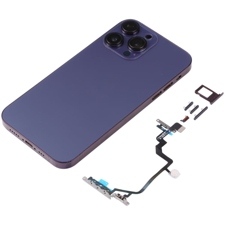 Back Housing Cover with Appearance Imitation of iP14 Pro for iPhone XR(Purple) - Repair & Spare Parts by buy2fix | Online Shopping UK | buy2fix