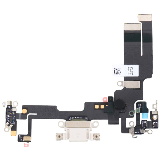 For iPhone 14 Charging Port Flex Cable (White) - Repair & Spare Parts by buy2fix | Online Shopping UK | buy2fix