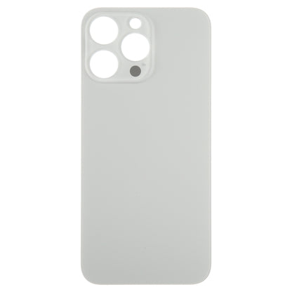 For iPhone 15 Pro Glass Battery Back Cover(Titanium) -  by buy2fix | Online Shopping UK | buy2fix
