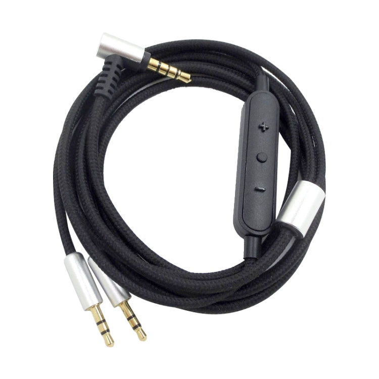 ZS0096 Wired Control Version Headphone Audio Cable for Sol Republic Master Tracks HD V8 V10 V12 X3 (Black) - Headset Accessories by buy2fix | Online Shopping UK | buy2fix