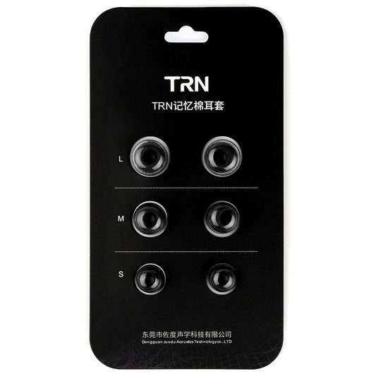 TRN Earphone Silicone Memory Foam Earplug(Black) - Apple Accessories by TRN | Online Shopping UK | buy2fix