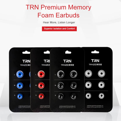 TRN Earphone Silicone Memory Foam Earplug(Black) - Apple Accessories by TRN | Online Shopping UK | buy2fix