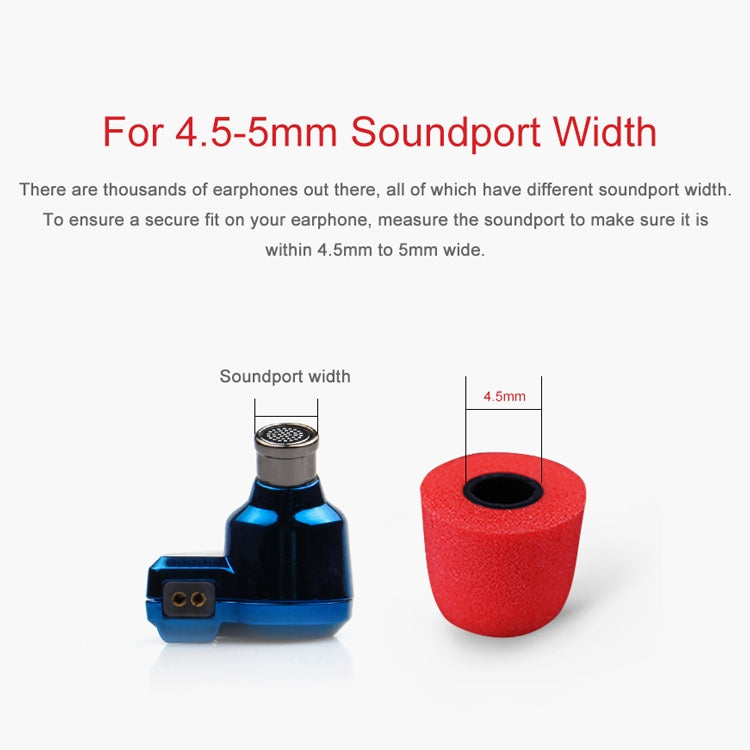 TRN Earphone Silicone Memory Foam Earplug(Blue) - Apple Accessories by TRN | Online Shopping UK | buy2fix