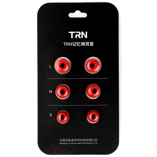 TRN Earphone Silicone Memory Foam Earplug(Red) - Apple Accessories by TRN | Online Shopping UK | buy2fix
