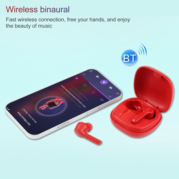 HOPESTAR S11 Bluetooth 5.0 True Wireless Bluetooth Earphone (Red) - TWS Earphone by HOPESTAR | Online Shopping UK | buy2fix