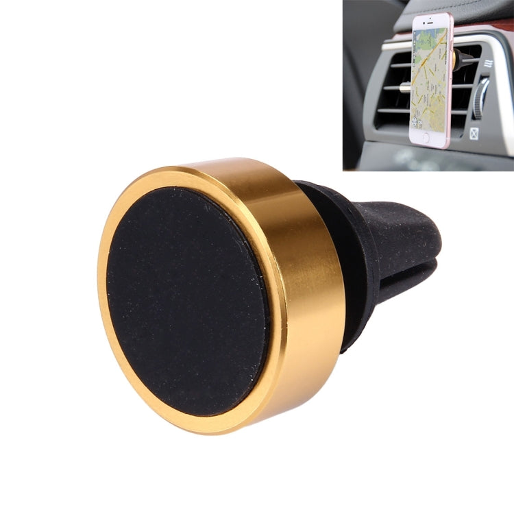 Car Magnetic Air Vent Mount Dock Holder with Quick-snap, For iPhone, Galaxy, Huawei, Xiaomi, LG, HTC and other Smartphones(Gold) - Car Holders by buy2fix | Online Shopping UK | buy2fix