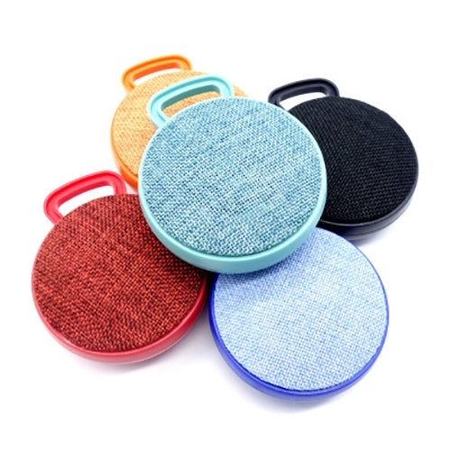 A01L Cloth Texture Round Portable Mini Bluetooth Speaker, Support Hands-free Call & TF Card(Black) - Mini Speaker by buy2fix | Online Shopping UK | buy2fix