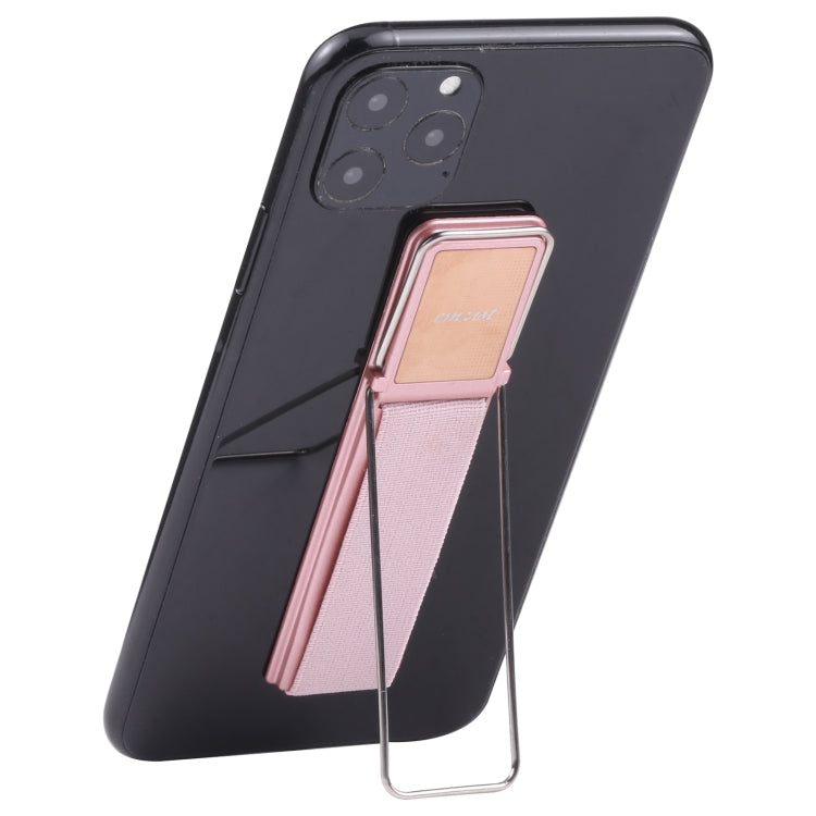cmzwt CPS-030 Adjustable Folding Magnetic Mobile Phone Holder Bracket with Grip (Rose Gold) - Hand-Sticking Bracket by buy2fix | Online Shopping UK | buy2fix
