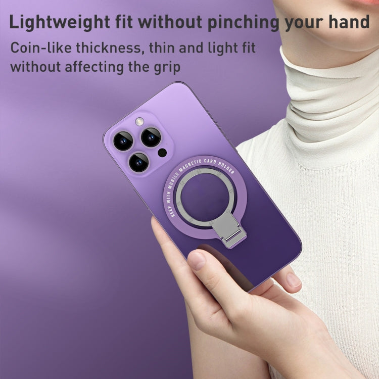 Ultra-thin Metal Phone Holder (Purple) - Ring Holder by buy2fix | Online Shopping UK | buy2fix
