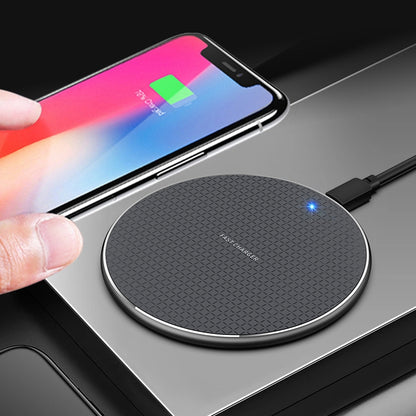 K8 30W K8 30W Aluminum Alloy Round Desktop Wireless Charger with 1m Type-C Fast Charging Cable(Black) - Wireless Charger by buy2fix | Online Shopping UK | buy2fix