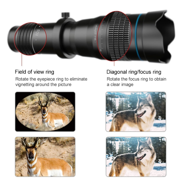 APEXEL APL-JS28X 28X HD External Dual-adjustment Zoom Telescope Universal Telephoto Phone Lens - Others Lens by APEXEL | Online Shopping UK | buy2fix