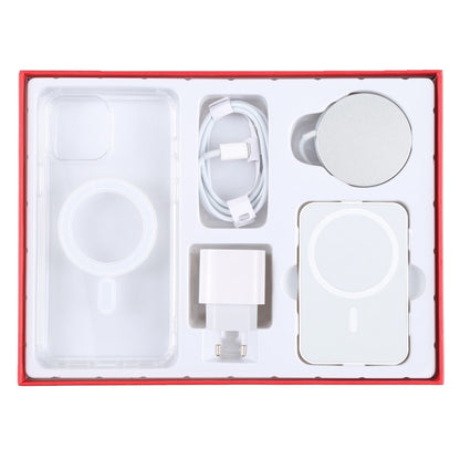 5 in 1 Data Cable + Travel Charger + Wired / Wireless MagSafe Magnetic Wireless Charger + MagSafe Magnetic Phone Case Digital Gift Box Set for iPhone 13 Pro, EU Plug(Red) - Apple Accessories by buy2fix | Online Shopping UK | buy2fix