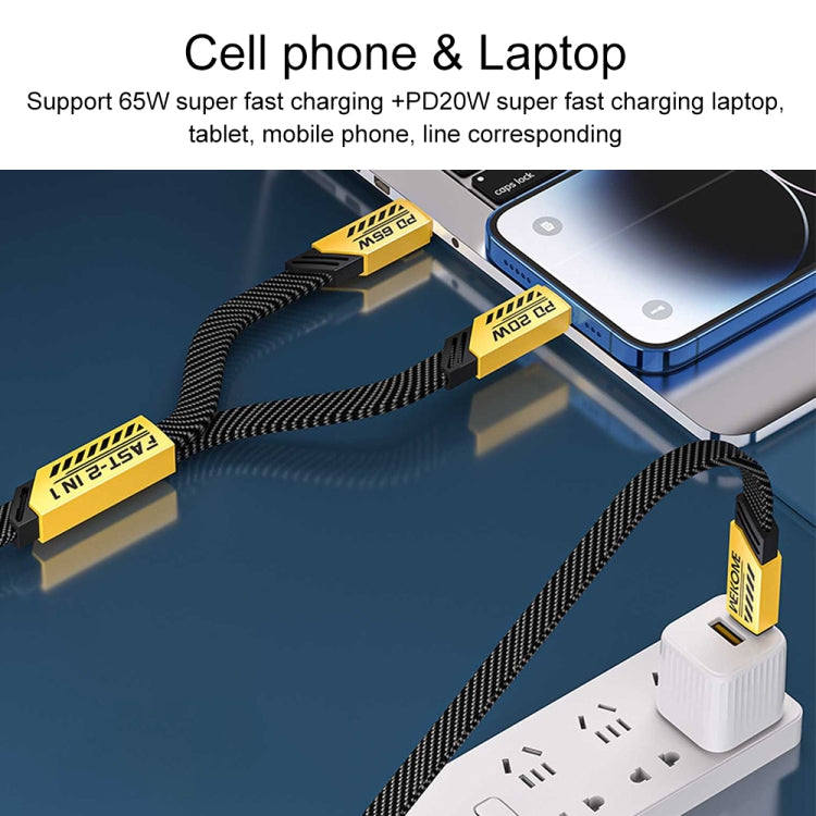 WK WDC-190a Mech Series 6A USB to USB-C/Type-C Fast Charge Data Cable, Length: 1m(Tarnish) -  by WK | Online Shopping UK | buy2fix