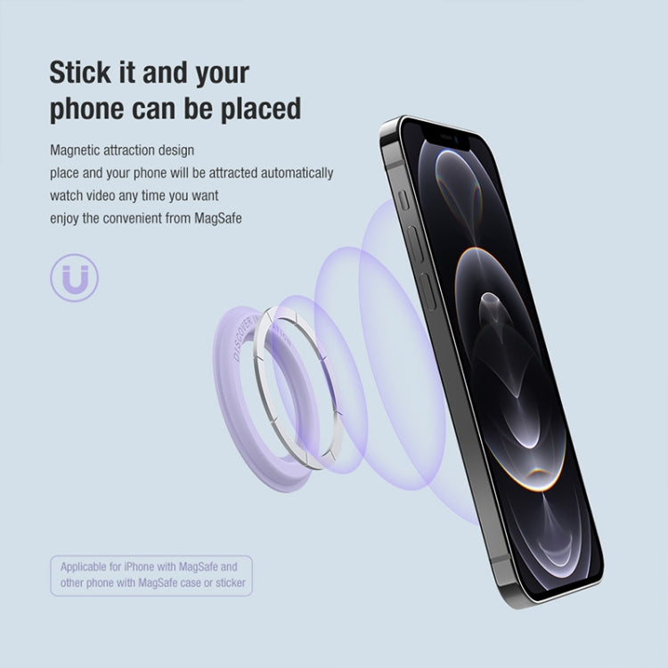 2 PCS NILLKIN Portable PU Leather Magnetic Ring Sticker (Black) - Hand-Sticking Bracket by NILLKIN | Online Shopping UK | buy2fix