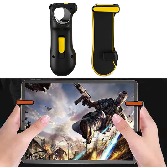 Eating Chicken One-button Burst Shooting Game Handle Controller for Tablet PC, 1 Pair (Yellow) - Handle Shooter by buy2fix | Online Shopping UK | buy2fix