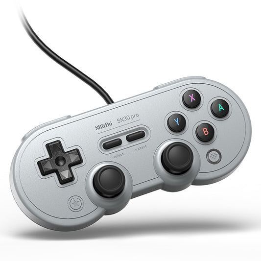 8Bitdo SN30 PRO USB Wired Gamepad Joystick for Swith / Steam / PC(Grey) - Controller Gamepad by 8BitDo | Online Shopping UK | buy2fix