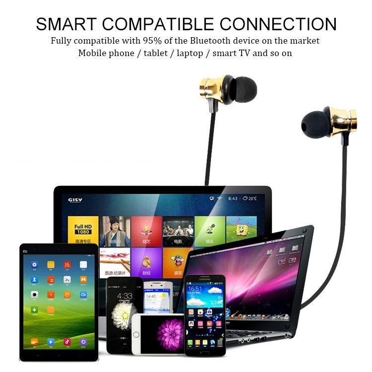 XT11 Magnetic In-Ear Wireless Bluetooth V4.2 Earphones(Silver) - Apple Accessories by buy2fix | Online Shopping UK | buy2fix