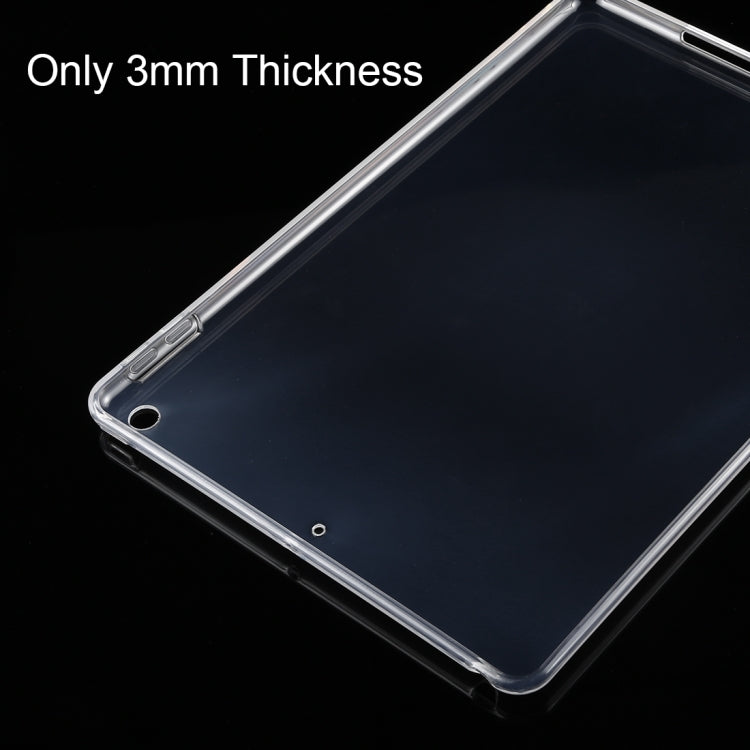 For iPad 10.2 2021 / 2020 / 2019 3mm HD Transparent TPU Soft Protective Case(Transparent) - Apple Accessories by buy2fix | Online Shopping UK | buy2fix
