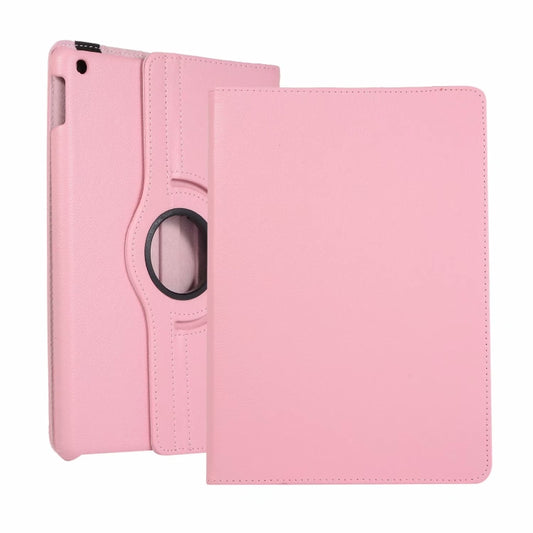 For iPad 10.2 / iPad Air 2019 10.5 / iPad 10.2 2020 Litchi Texture Horizontal Flip 360 Degrees Rotation Leather Case(Pink) - iPad 10.2 Cases by buy2fix | Online Shopping UK | buy2fix