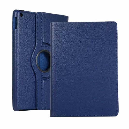 For iPad 10.2 / iPad Air 2019 10.5 / iPad 10.2 2020 Litchi Texture Horizontal Flip 360 Degrees Rotation Leather Case(Blue) - iPad 10.2 Cases by buy2fix | Online Shopping UK | buy2fix