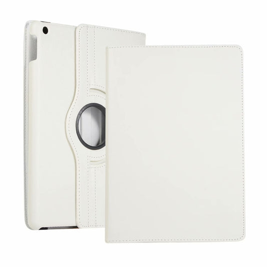 For iPad 10.2 / iPad Air 2019 10.5 / iPad 10.2 2020 Litchi Texture Horizontal Flip 360 Degrees Rotation Leather Case(White) - iPad 10.2 Cases by buy2fix | Online Shopping UK | buy2fix