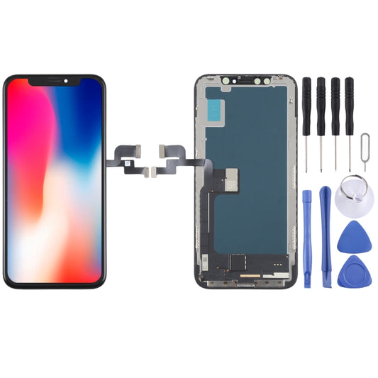 YK Super OLED LCD Screen for iPhone X with Digitizer Full Assembly - Repair & Spare Parts by buy2fix | Online Shopping UK | buy2fix