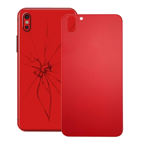 Glass Battery Back Cover for iPhone X(Red) - Repair & Spare Parts by buy2fix | Online Shopping UK | buy2fix