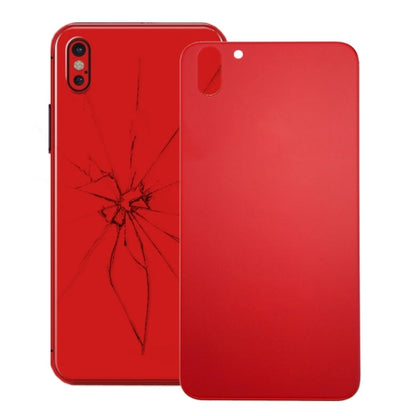 Glass Battery Back Cover for iPhone X(Red) - Repair & Spare Parts by buy2fix | Online Shopping UK | buy2fix