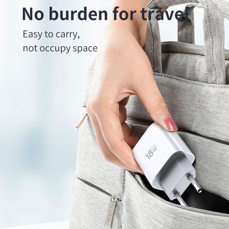 TOTUDESIGN Minimal Series CACQ-05 PD 18W Single USB-C / Type-C Port Travel Charger, UK Plug - Apple Accessories by TOTUDESIGN | Online Shopping UK | buy2fix