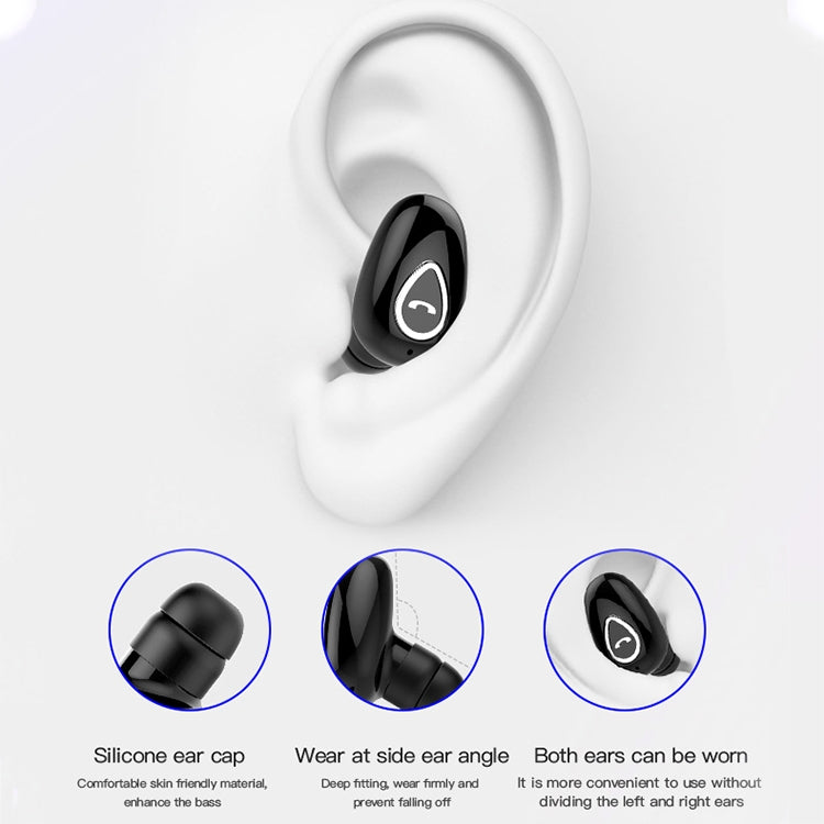 YX01 Sweatproof Bluetooth 4.1 Wireless Bluetooth Earphone with Charging Box, Support Memory Connection & HD Call(White) - Bluetooth Earphone by buy2fix | Online Shopping UK | buy2fix