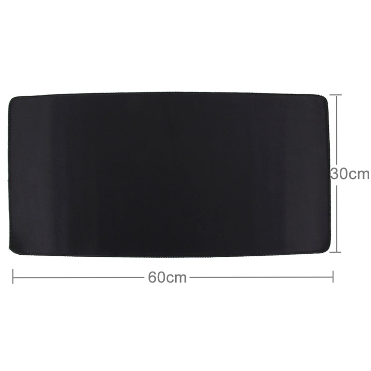 Extended Large Solid Black Color Gaming and Office Keyboard Mouse Pad, Size: 60cm x 30cm -  by buy2fix | Online Shopping UK | buy2fix