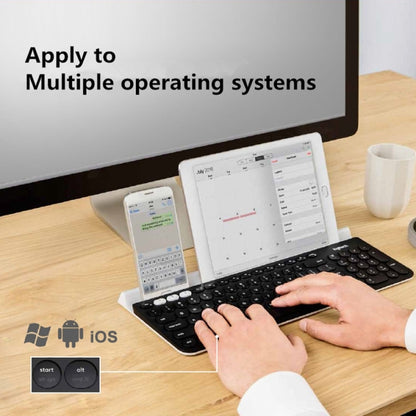Logitech K780 Multi-device Bluetooth + Unifying Dual Mode Wireless Keyboard with Stand (Black) - Wireless Keyboard by Logitech | Online Shopping UK | buy2fix