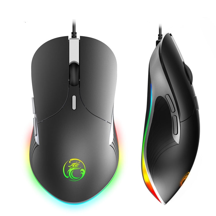 iMICE X6 Wired Mouse  6-button Colorful RGB Gaming Mouse(Black) - Wired Mice by iMICE | Online Shopping UK | buy2fix