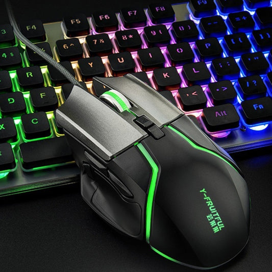 Y-FRUITFUL Y2 Detachable Macro Programming Mechanical Gaming Mouse - Wired Mice by buy2fix | Online Shopping UK | buy2fix