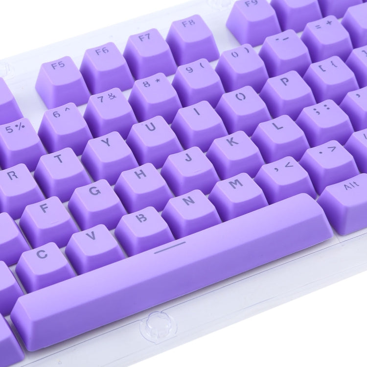 104 Keys Double Shot PBT Backlit Keycaps for Mechanical Keyboard (Purple) - Silicone / Sticker by buy2fix | Online Shopping UK | buy2fix