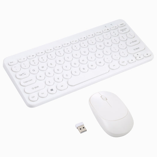 K380 2.4GHz Portable Multimedia Wireless Keyboard + Mouse (White) -  by buy2fix | Online Shopping UK | buy2fix