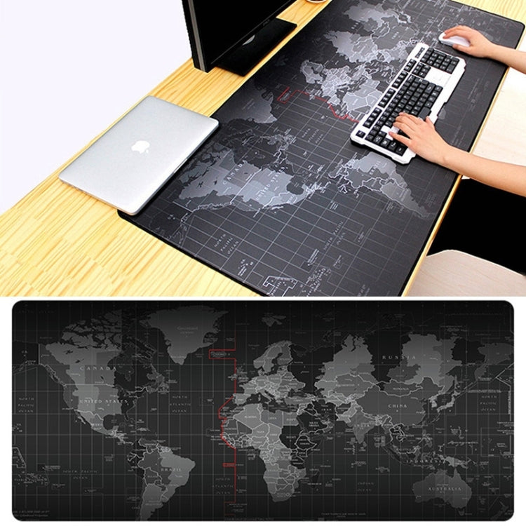 Extended Large Anti-Slip World Map Pattern Soft Rubber Smooth Cloth Surface Game Mouse Pad Keyboard Mat, Size: 60 x 30cm -  by buy2fix | Online Shopping UK | buy2fix