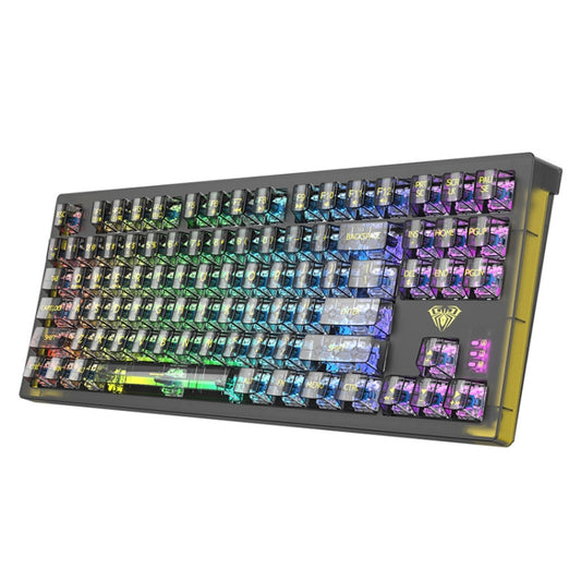 AULA F2183 RGB Wireless Bluetooth Keyboard(Black) - Wireless Keyboard by AULA | Online Shopping UK | buy2fix