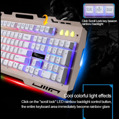 Chasing Leopard G700 USB RGB Backlight Wired Optical Gaming Mouse and Keyboard Set, Keyboard Cable Length: 1.35m, Mouse Cable Length: 1.3m(Black) - Wired Keyboard by Chasing Leopard | Online Shopping UK | buy2fix