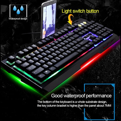 Chasing Leopard G700 USB RGB Backlight Wired Optical Gaming Mouse and Keyboard Set, Keyboard Cable Length: 1.35m, Mouse Cable Length: 1.3m(White) - Wired Keyboard by Chasing Leopard | Online Shopping UK | buy2fix