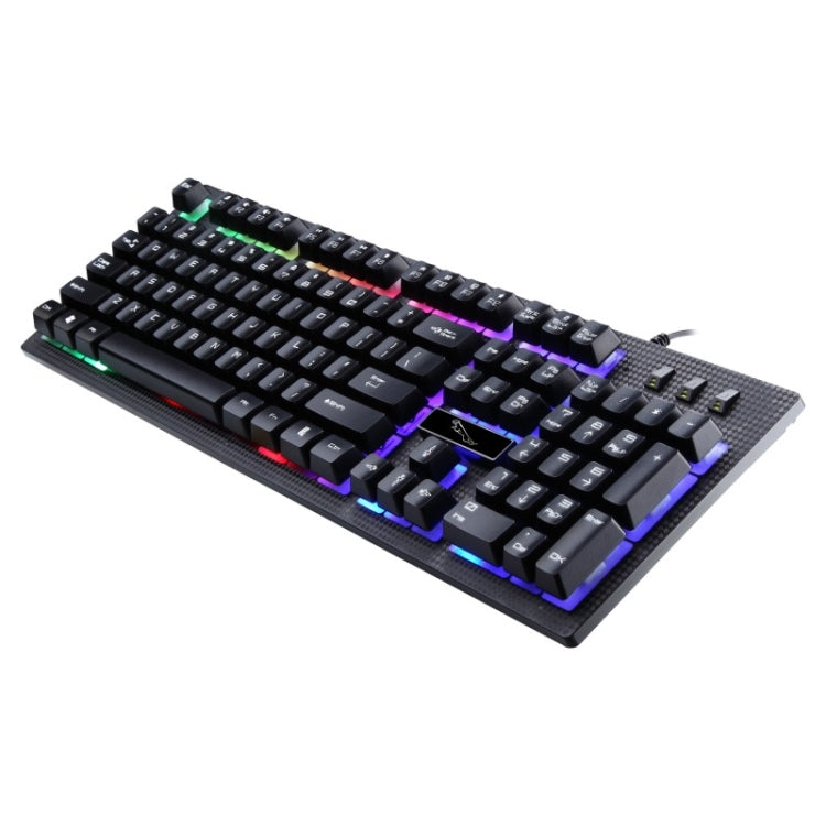 ZGB G20 104 Keys USB Wired Mechanical Feel Glowing Computer Keyboard Gaming Keyboard(Black) - Wired Keyboard by buy2fix | Online Shopping UK | buy2fix