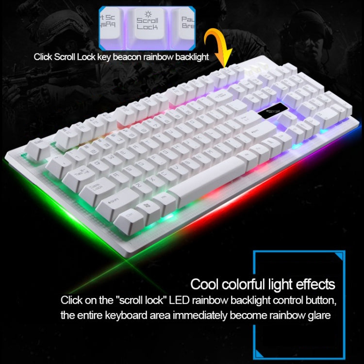 ZGB G20 104 Keys USB Wired Mechanical Feel Glowing Computer Keyboard Gaming Keyboard(Black) - Wired Keyboard by buy2fix | Online Shopping UK | buy2fix