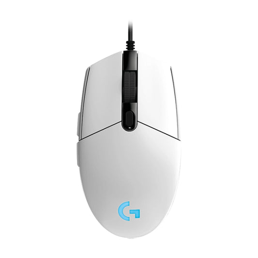 Logitech G102 6-keys RGB Glowing 6000DPI Five-speed Adjustable Wired Optical Gaming Mouse, Length: 2m (White) - Wired Mice by Logitech | Online Shopping UK | buy2fix