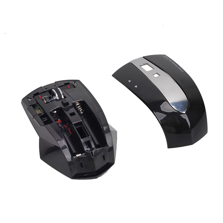 MZ-011 2.4GHz 1600DPI Wireless Rechargeable Optical Mouse with HUB Function(Black Silver) - Wireless Mice by buy2fix | Online Shopping UK | buy2fix