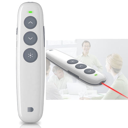 Doosl DSIT007 2.4GHz Rechargeable Powerpoint Presentation Wireless Cliker Remote Control Pen, Control Distance: 100m(White) -  by DOOSL | Online Shopping UK | buy2fix