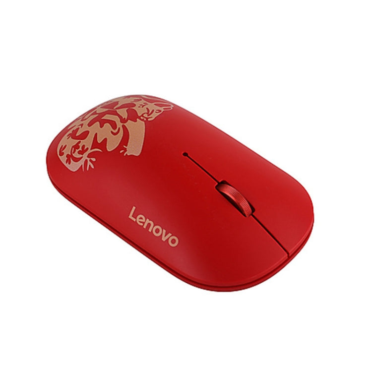 Lenovo Air Handle Lightweight Portable Mute Wireless Mouse, Blessing Mouse Version (Red) - Wireless Mice by Lenovo | Online Shopping UK | buy2fix