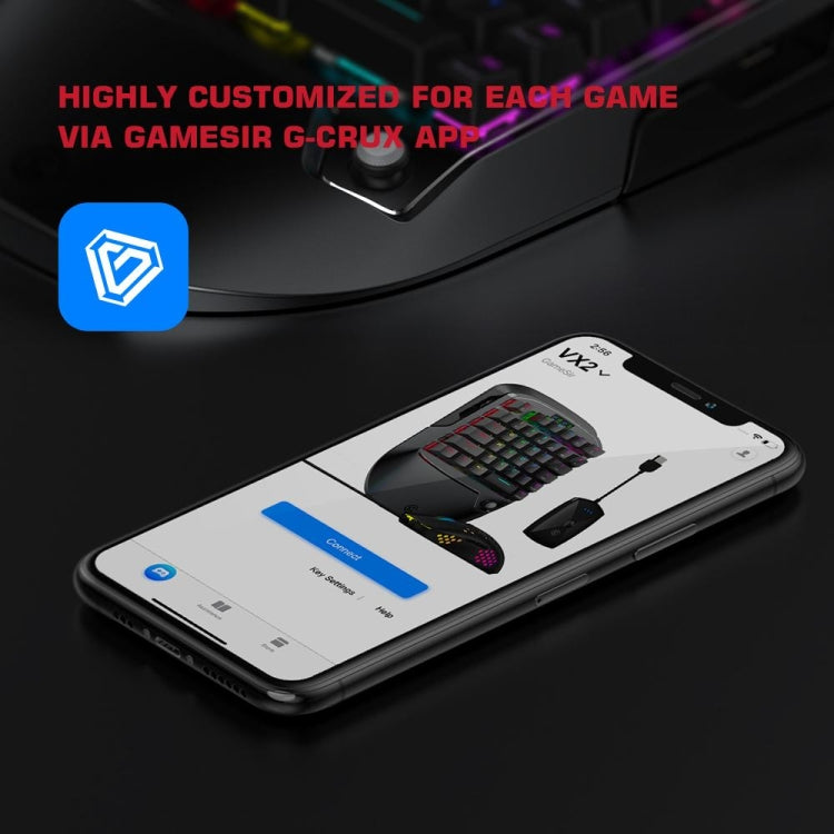 GameSir  VX2 AimSiwtch One-handed Wireless Gaming Keyboard & Mouse Kit(Black) - GameSir Accessories by GameSir | Online Shopping UK | buy2fix