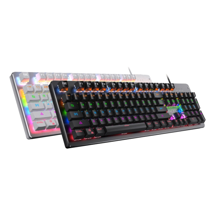 YINDIAO Classic Square Keys Mixed Light USB Mechanical Gaming Wired Keyboard, Blue Shaft (White) - Wired Keyboard by YINDIAO | Online Shopping UK | buy2fix